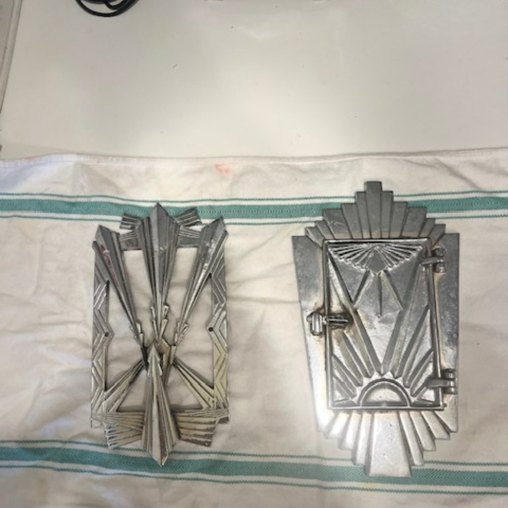 Antique Art Deco Door Knockers and Door Viewer